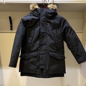 Gap Kid’s Black Hooded Winter Jacket size M